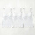 Kit 3 regatas ESSENZA Slim - Branco - Raya Store