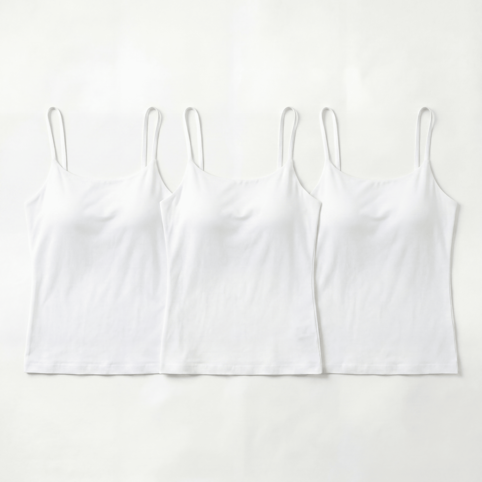 Kit 3 regatas ESSENZA Slim - Branco - Raya Store