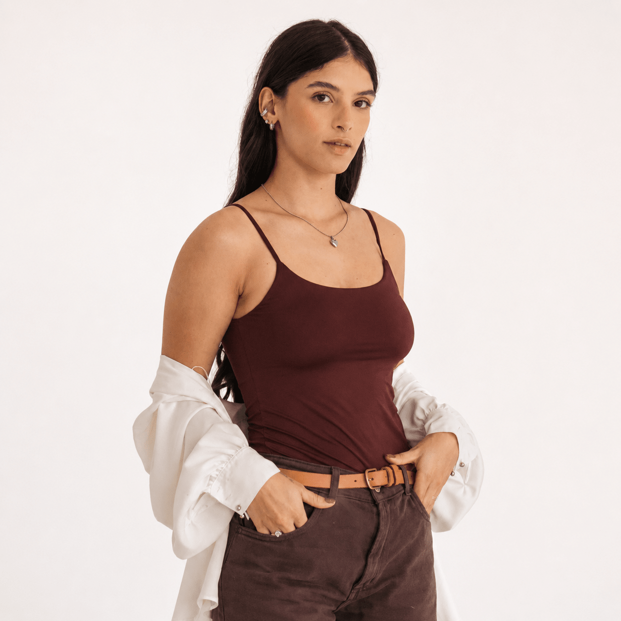 Regata ESSENZA Slim - Marrom - Raya Store